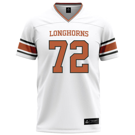 Texas - NCAA Football : Nicolas Robertson - White Football Jersey-0
