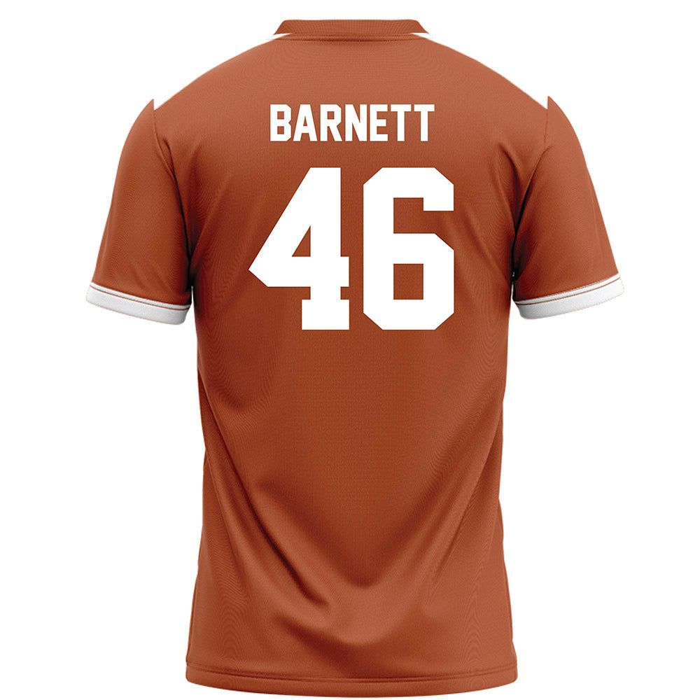 Texas - NCAA Football : Spencer Barnett - Orange Football Jersey-1