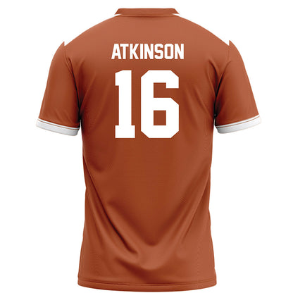 Texas - NCAA Football : Tyler Atkinson - Orange Football Jersey-1