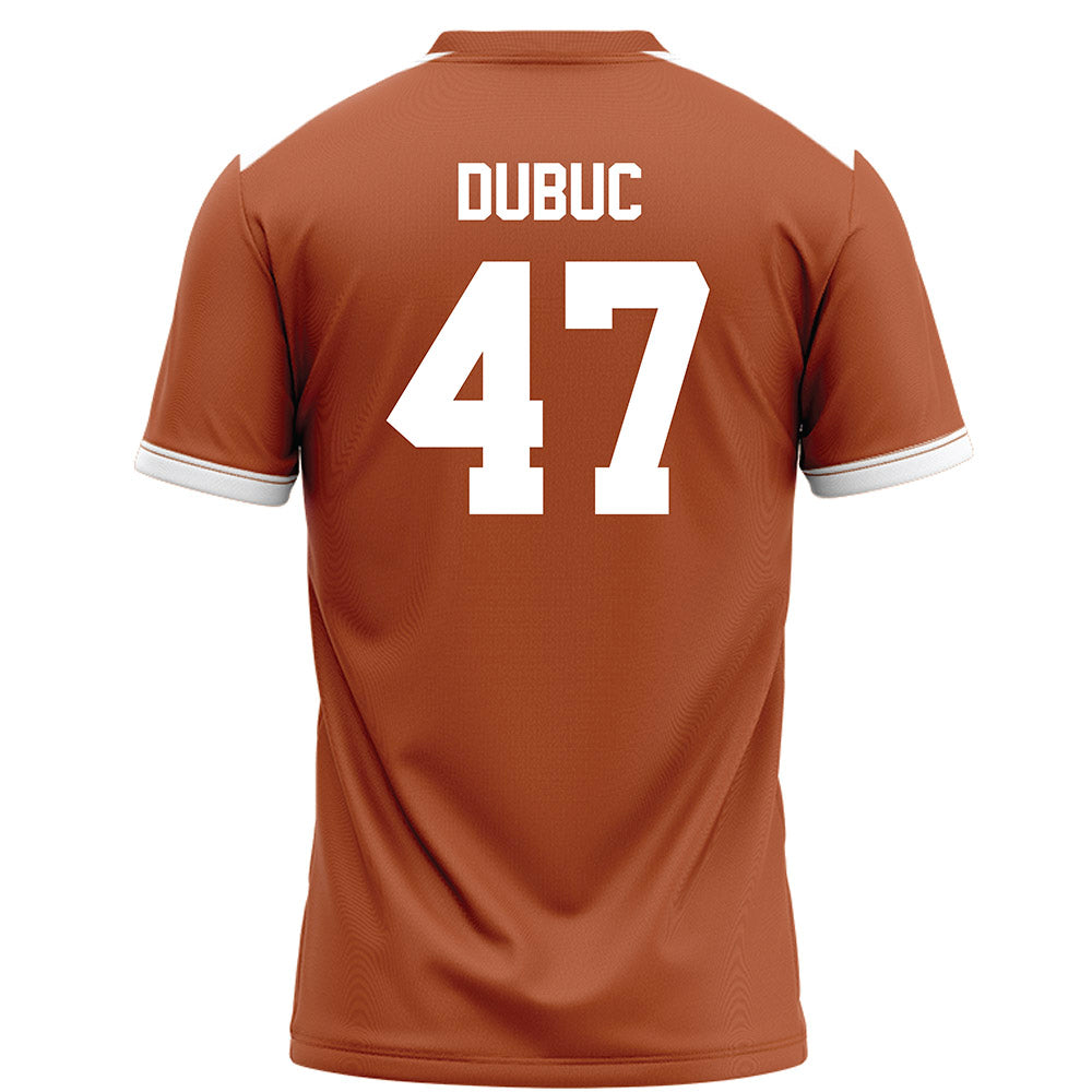 Texas - NCAA Football : Trey Dubuc - Orange Football Jersey-1