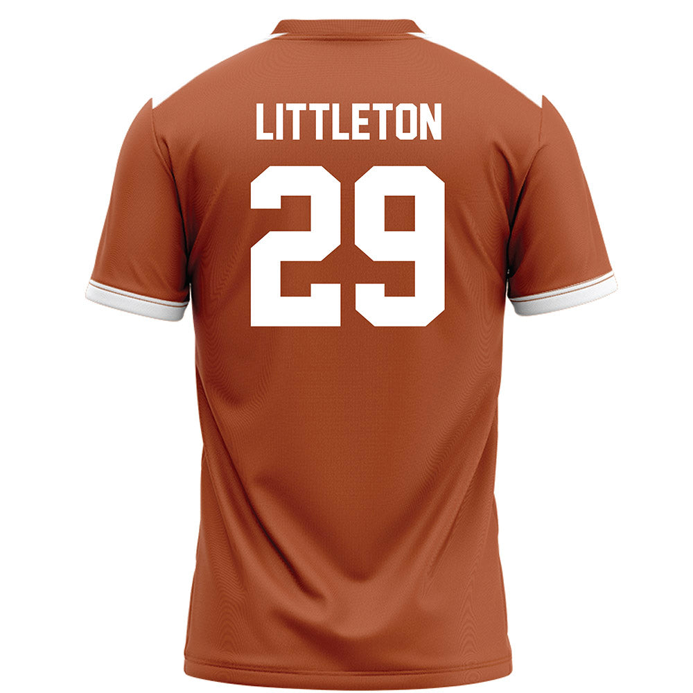 Texas - NCAA Football : Graceson Littleton - Orange Football Jersey-1