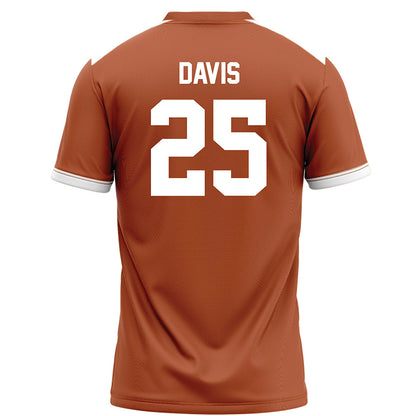 Texas - NCAA Football : Toray Davis - Orange Football Jersey-1