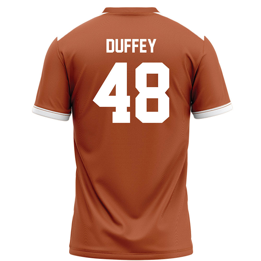 Texas - NCAA Football : Jackson Duffey - Orange Football Jersey-1