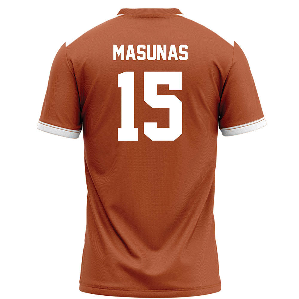 Texas - NCAA Football : Michael Masunas - Orange Football Jersey-1