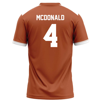 Texas - NCAA Football : Jelani McDonald - Orange Football Jersey-1