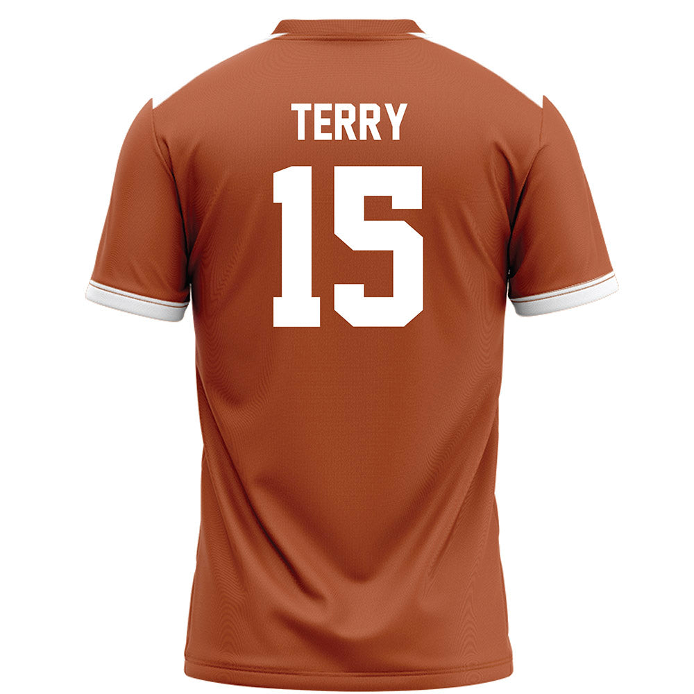 Texas - NCAA Football : Justus Terry - Orange Football Jersey-1