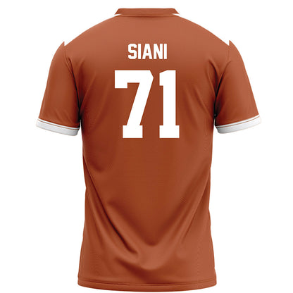 Texas - NCAA Football : Melvin Siani - Orange Football Jersey-1