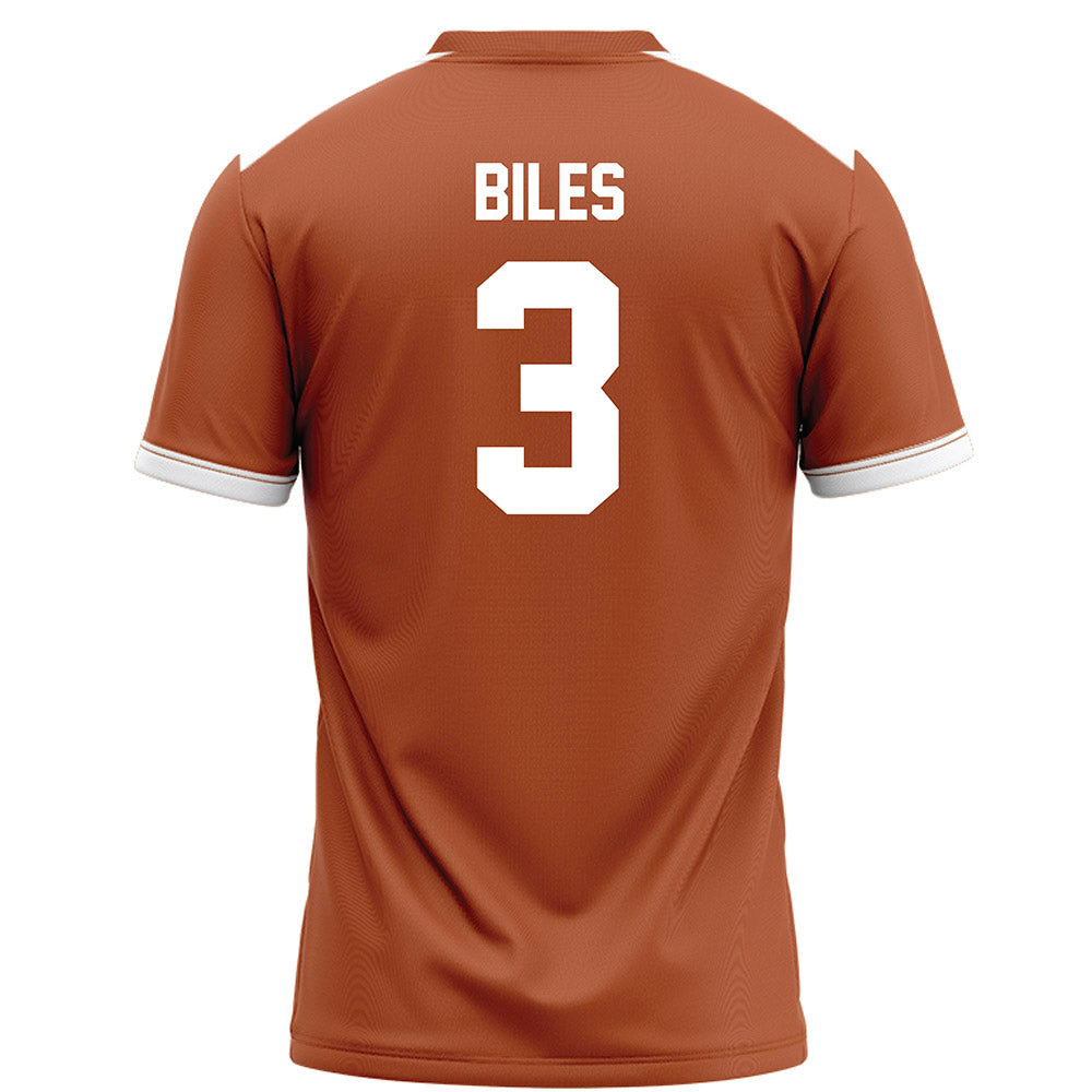 Texas - NCAA Football : Rasheem Biles - Orange Football Jersey-1