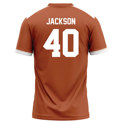Texas - NCAA Football : Lance Jackson - Orange Football Jersey-1