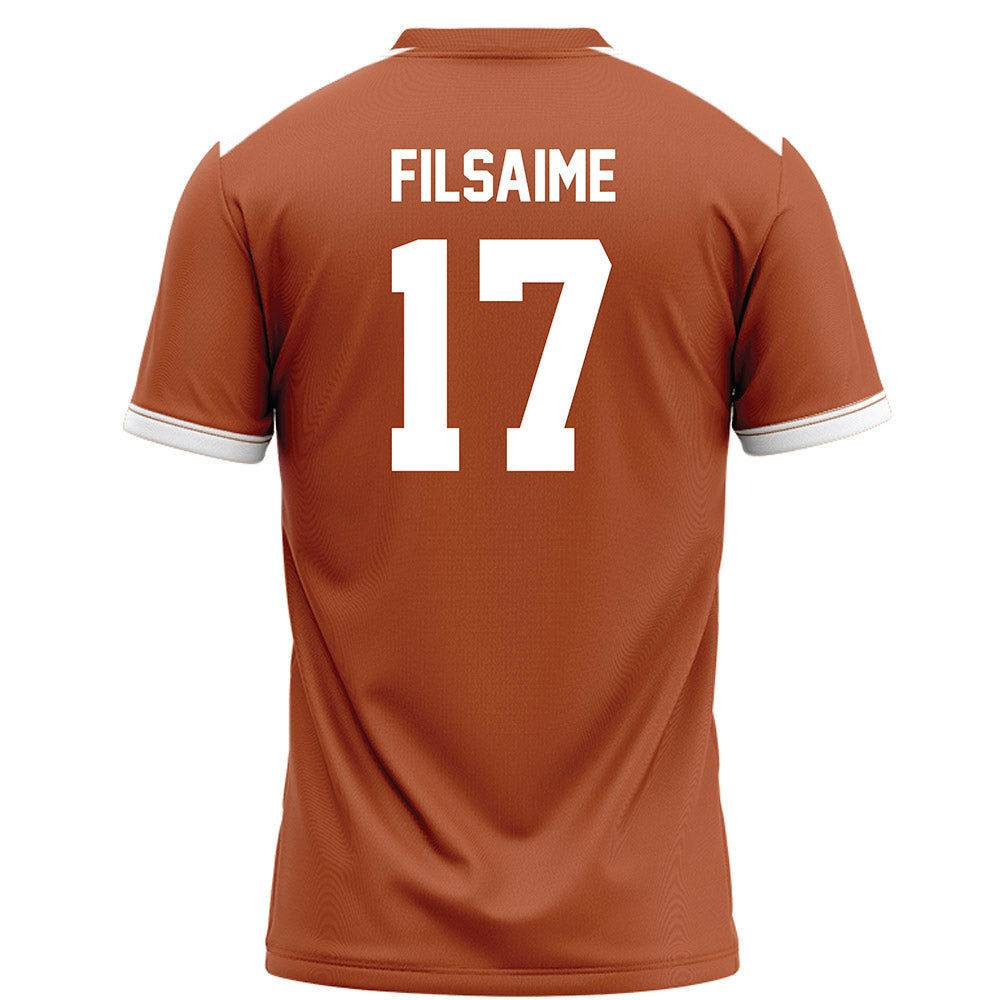 Texas - NCAA Football : Xavier Filsaime - Orange Football Jersey-1