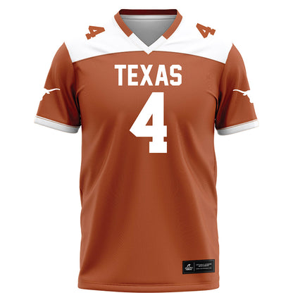 Texas - NCAA Football : Jermaine Bishop Jr - Orange Football Jersey-0