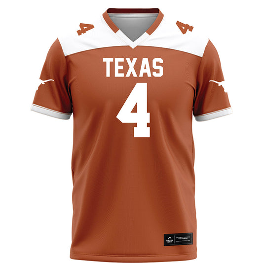 Texas - NCAA Football : Jermaine Bishop Jr - Orange Football Jersey-0