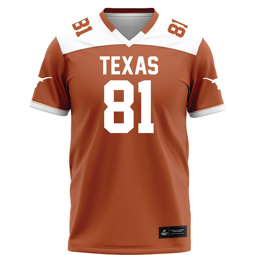 Texas - NCAA Football : Nick Townsend - Orange Football Jersey-0