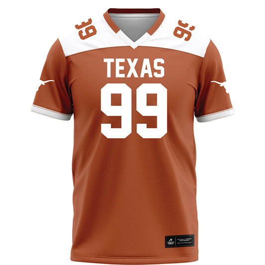Texas - NCAA Football : Cole Brevard - Orange Football Jersey-0