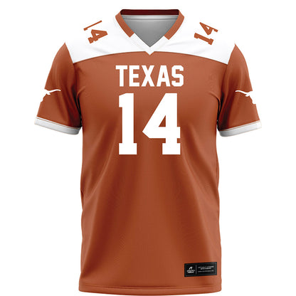 Texas - NCAA Football : Brad Spence - Orange Football Jersey-0