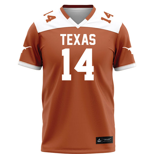 Texas - NCAA Football : Brad Spence - Orange Football Jersey-0