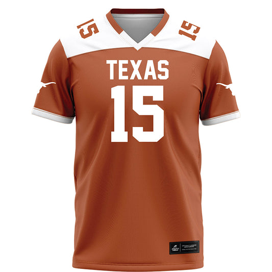 Texas - NCAA Football : Justus Terry - Orange Football Jersey-0