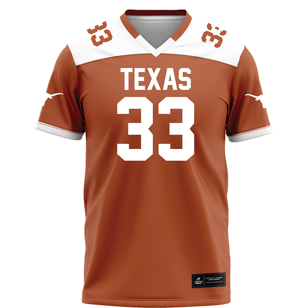 Texas - NCAA Football : Carson Berger - Orange Football Jersey-0