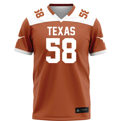 Texas - NCAA Football : Devin Coleman - Orange Football Jersey-0
