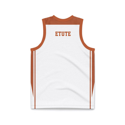 Texas - NCAA Women's Basketball : Isi Etute - White Basketball Jersey-1