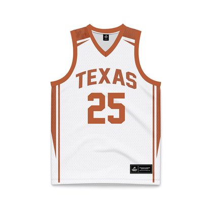 Texas - NCAA Women's Basketball : Breya Cunningham - White Basketball Jersey-0