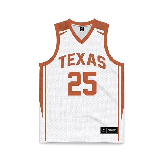 Texas - NCAA Women's Basketball : Breya Cunningham - White Basketball Jersey-0
