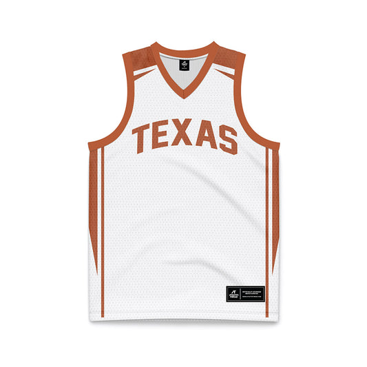 Texas - NCAA Women's Basketball : Isi Etute - White Basketball Jersey-0