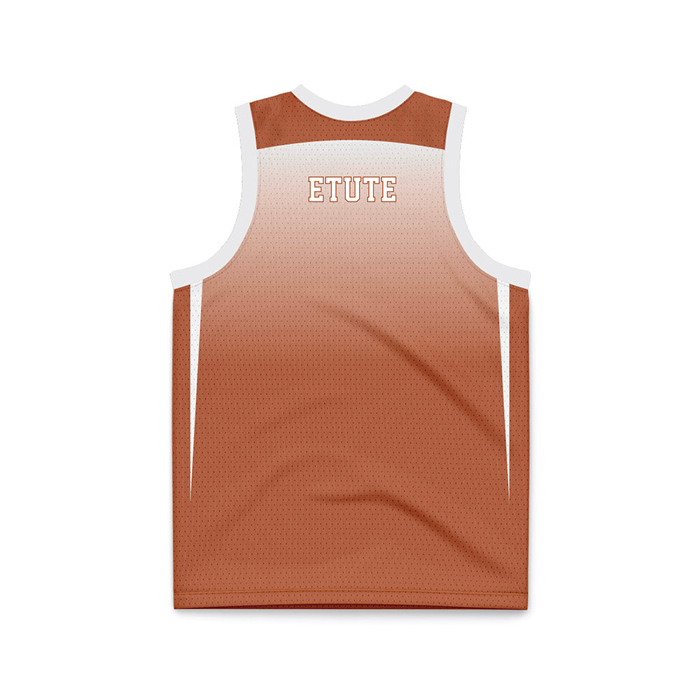 Texas - NCAA Women's Basketball : Isi Etute - Orange Basketball Jersey-1
