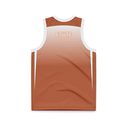 Texas - NCAA Women's Basketball : Isi Etute - Orange Basketball Jersey-1