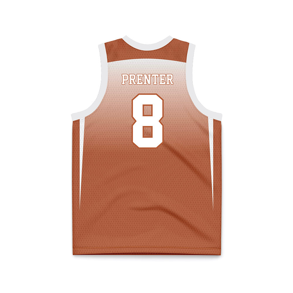 Texas - NCAA Women's Basketball : Grace Prenter - Orange Basketball Jersey-1
