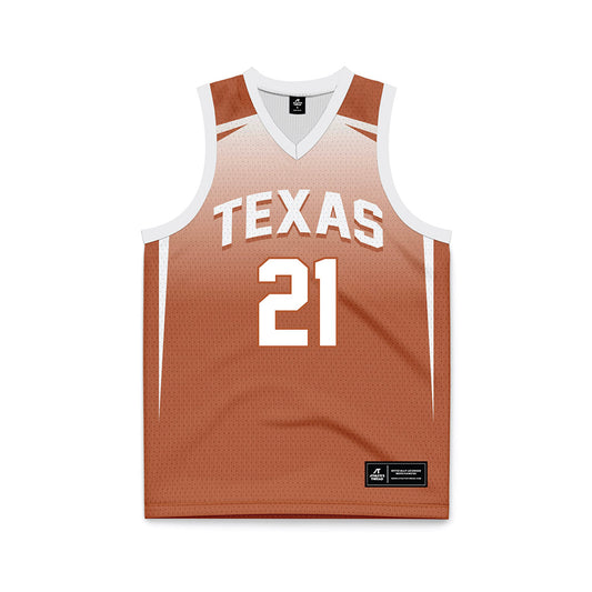 Texas - NCAA Women's Basketball : Ashton Judd - Orange Basketball Jersey-0