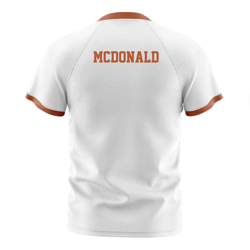 Texas - NCAA Women's Soccer : Ava McDonald - White Soccer Jersey-1