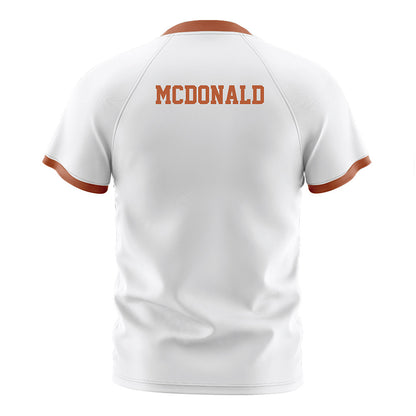 Texas - NCAA Women's Soccer : Ava McDonald - White Soccer Jersey-1
