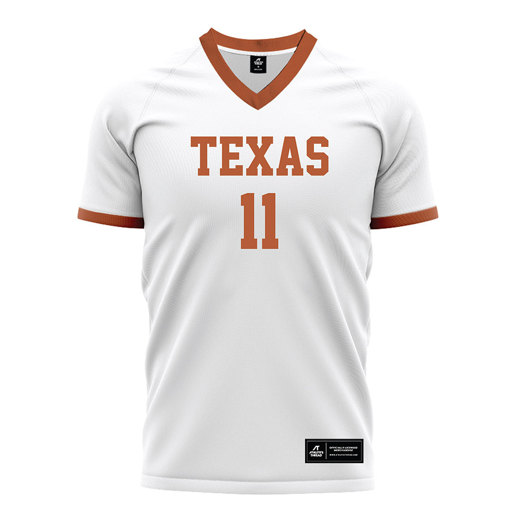 Texas - NCAA Women's Soccer : Chloe Shimkin - White Soccer Jersey-0