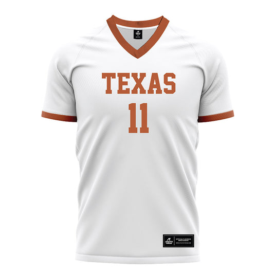 Texas - NCAA Women's Soccer : Chloe Shimkin - White Soccer Jersey-0