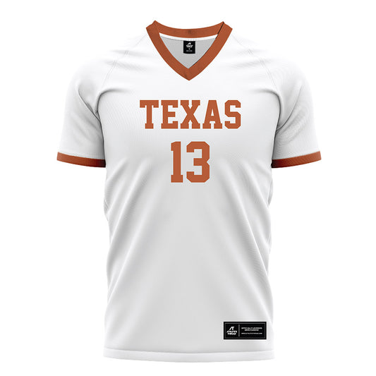 Texas - NCAA Women's Soccer : Ashlyn Anderson - White Soccer Jersey-0