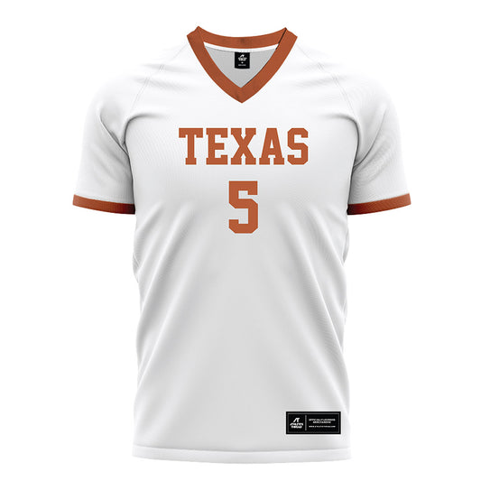 Texas - NCAA Women's Soccer : Ava Cashman - White Soccer Jersey-0