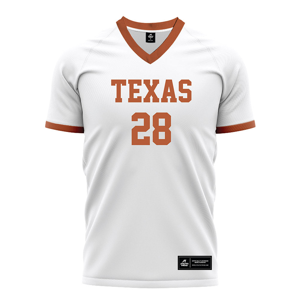 Texas - NCAA Women's Soccer : Amaya Haley - White Soccer Jersey-0