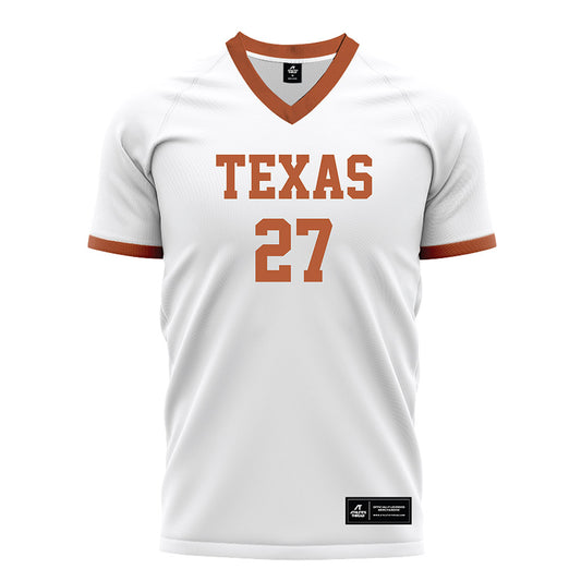 Texas - NCAA Women's Soccer : Hannah Tate - White Soccer Jersey-0
