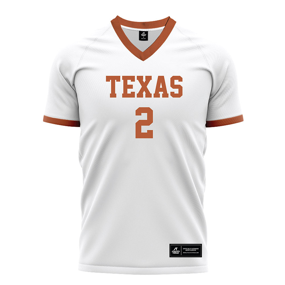 Texas - NCAA Women's Soccer : Cameron Byrd - White Soccer Jersey-0