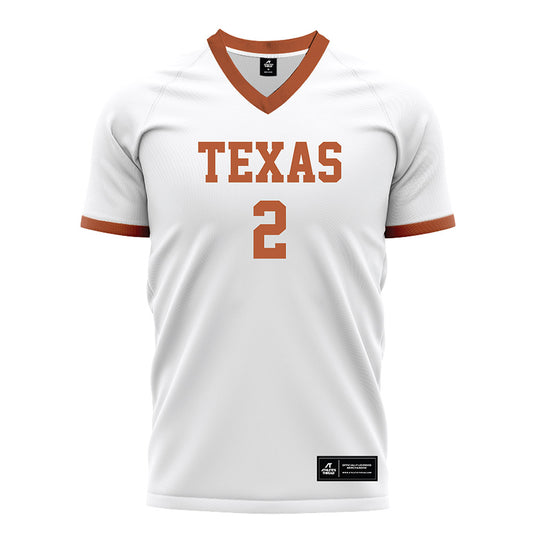 Texas - NCAA Women's Soccer : Cameron Byrd - White Soccer Jersey-0