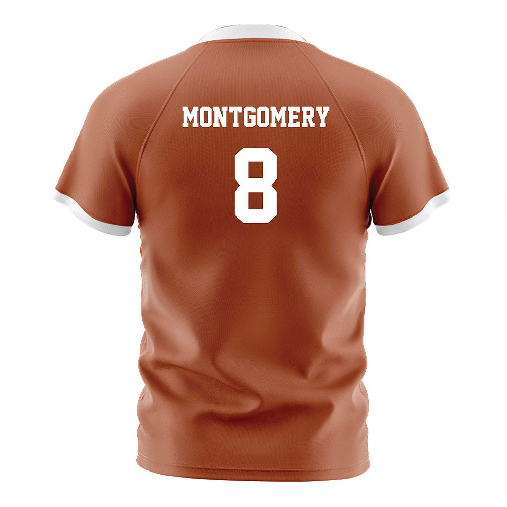 Texas - NCAA Women's Soccer : Carly Montgomery - Orange Soccer Jersey-1
