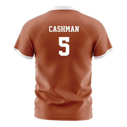 Texas - NCAA Women's Soccer : Ava Cashman - Orange Soccer Jersey-1