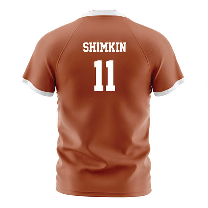 Texas - NCAA Women's Soccer : Chloe Shimkin - Orange Soccer Jersey-1