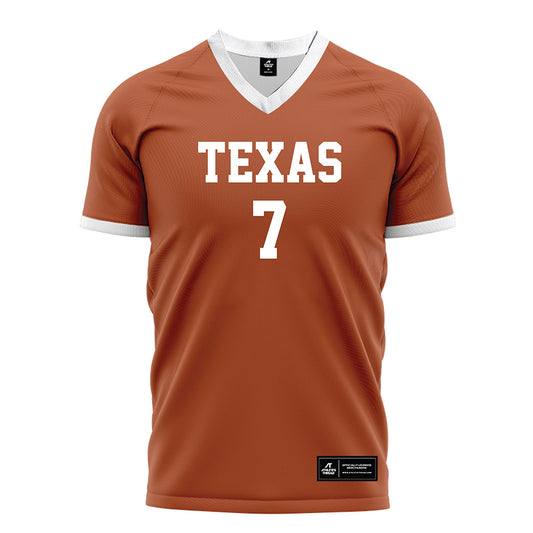 Texas - NCAA Women's Soccer : Audrey Bryant - Orange Soccer Jersey-0