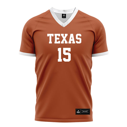 Texas - NCAA Women's Soccer : Alicia Riggins - Orange Soccer Jersey-0
