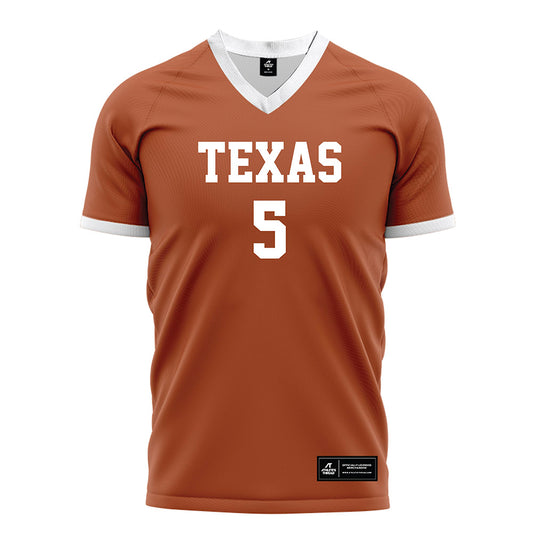 Texas - NCAA Women's Soccer : Ava Cashman - Orange Soccer Jersey-0