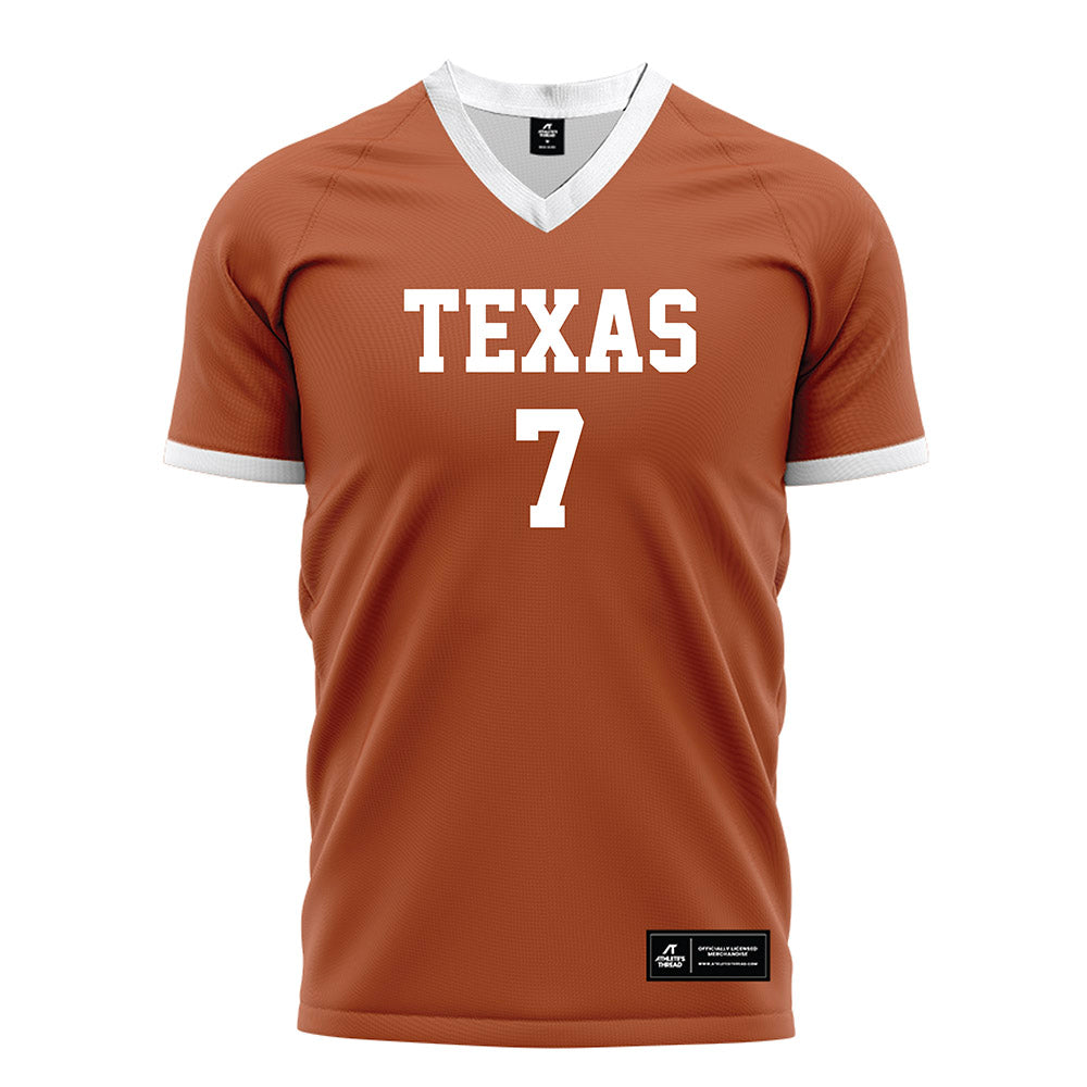 Texas - NCAA Women's Soccer : Audrey Bryant - Orange Soccer Jersey-0