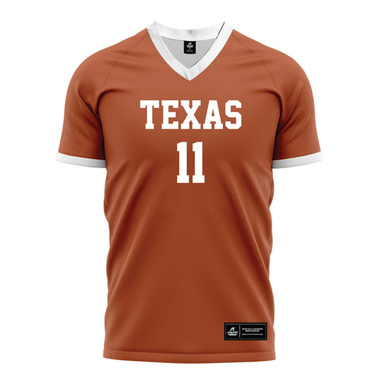 Texas - NCAA Women's Soccer : Chloe Shimkin - Orange Soccer Jersey-0