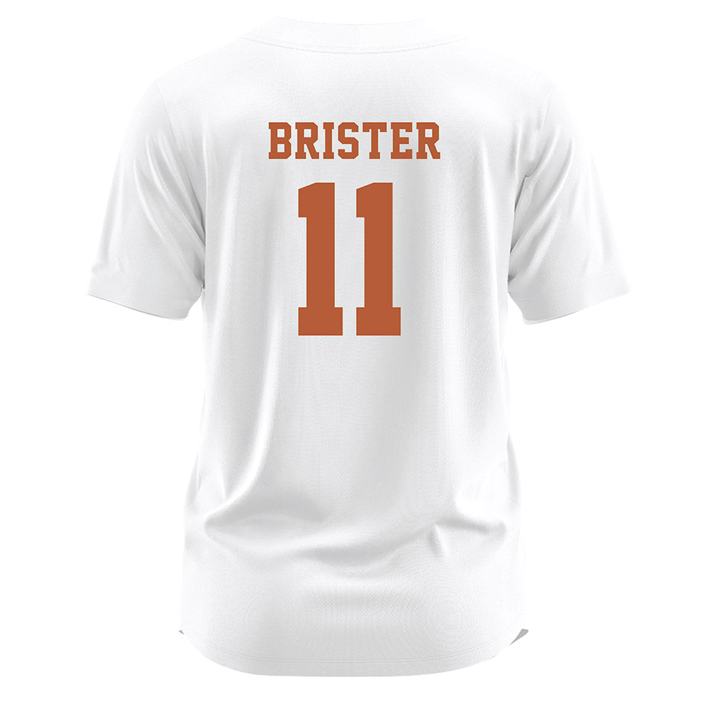 Texas - NCAA Softball : Shylien Brister - White Jersey-1